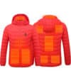 New Heated Jacket Coat USB Electric Jacket Cotton Coat Heater Thermal Clothing Heating Vest Men's Clothes Winter - Red Zone8, L