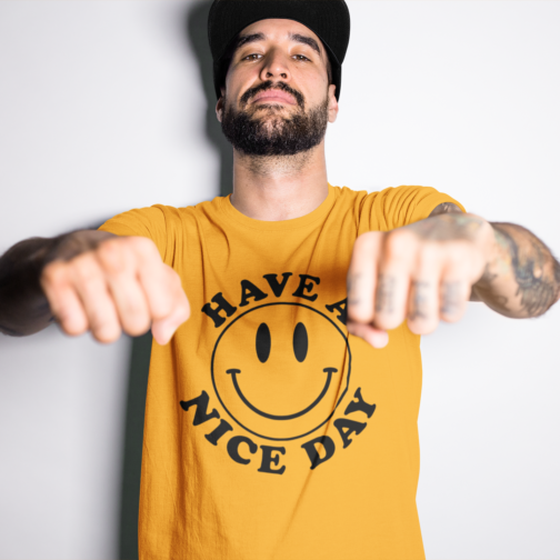 Have A Nice Day Retro Smiley Face Tee - Image 5