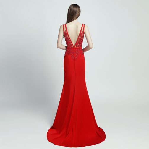 Lace Beaded Toast Dress Temperament Long Style - Image 7