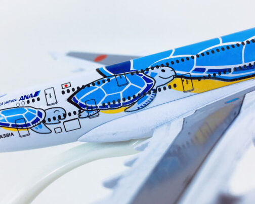 Plane model with sea turtle design
