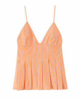 European And American Style Simple All-match Poplin Striped Top