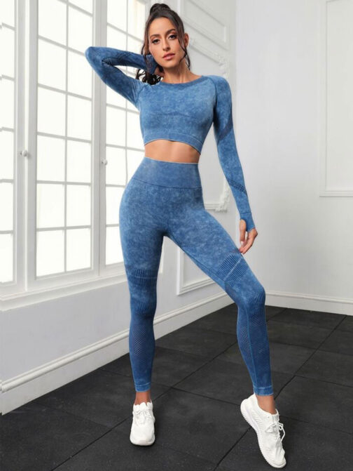 High-Waisted Seamless Leggings for Yoga & Pilates - Image 8