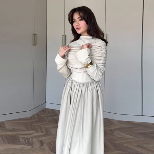 Women's Pleated Elegant High-grade Slim Fit Dress - Image 3
