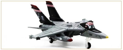 Gray toy jet airplane with character face.