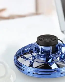 Mini Fingertip Gyro Interactive Decompression Toy Drone LED UFO Type Flying Helicopter Spinner Toy Kids
