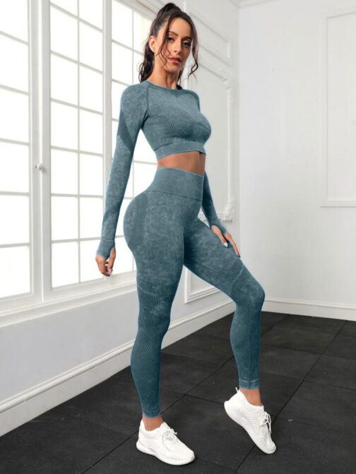 High-Waisted Seamless Leggings for Yoga & Pilates - Image 7