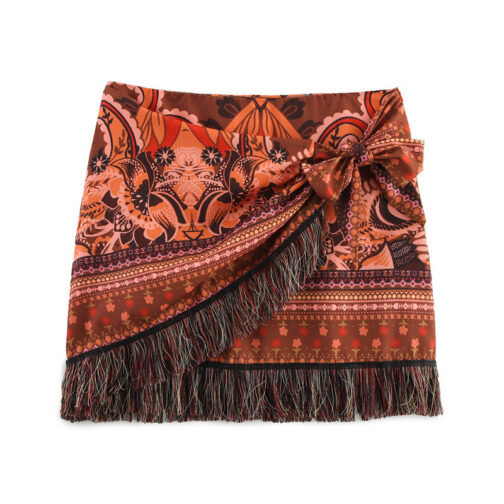 Tassel Decorative Printing Package Hip Skirt - Image 6