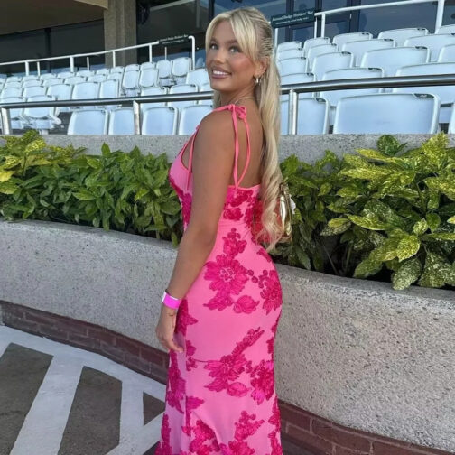 Women's Embroidered Sleeveless Straight Holiday Dress - Image 2