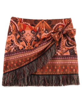 Tassel Decorative Printing Package Hip Skirt