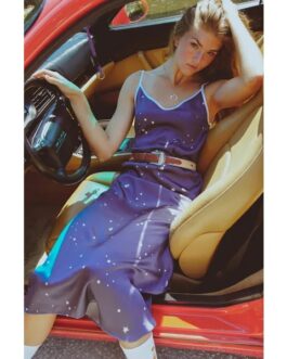 Andromeda Silk Dress In Twilight