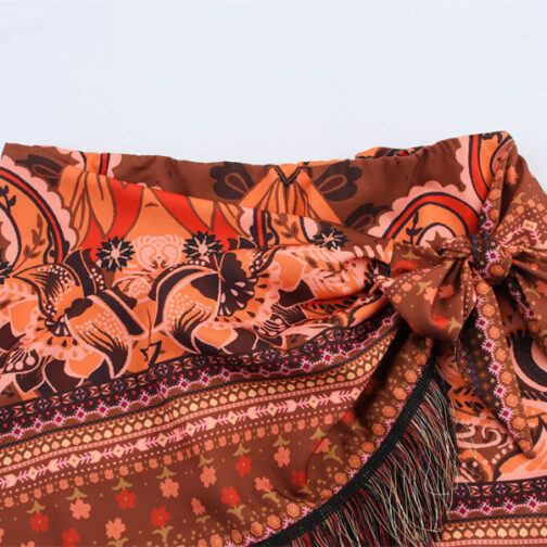 Tassel Decorative Printing Package Hip Skirt - Image 5