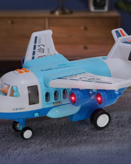 Large Storytelling Spray Plane With Alloy Car Storage Multifunctional Toy