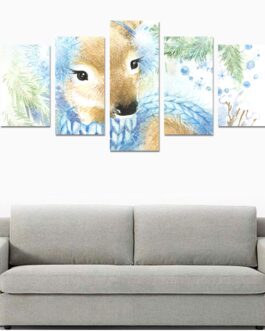 Canvas Wall Art Prints (No Frame) 5-Pieces/Set C