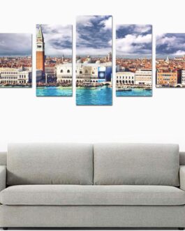 Canvas Wall Art Prints (No Frame) 5-Pieces/Set D