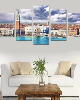 Canvas Wall Art Prints (No Frame) 5-Pieces/Set D