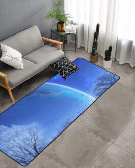 Area Rug with Black Binding  10’x3’3”